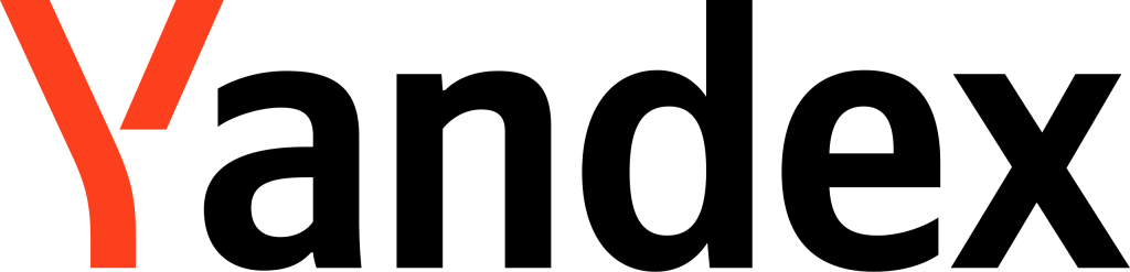 Yandex logo with a red 'Y' and black 'andex' text.